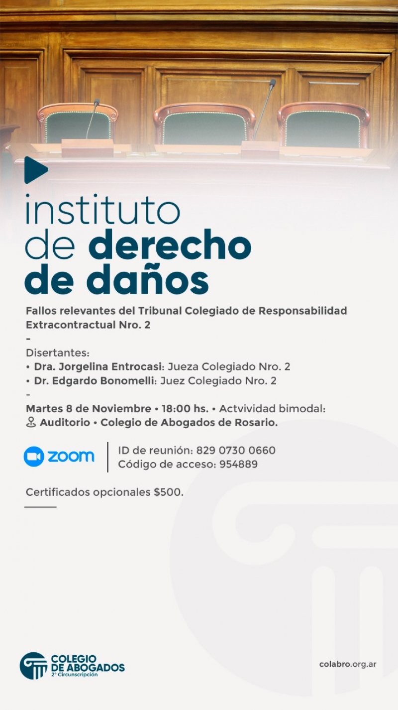 Fallos relevantes del Tribunal Colegiado de Responsabilidad Extracontractual Nro. 2 - 08/11/2022